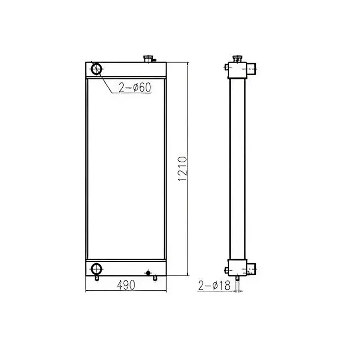 Water Tank Engine Radiator Core Assembly for Sumitomo Excavator SH320 SH360HD-5 sale