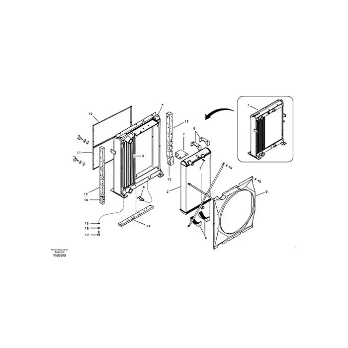 Water Tank Engine Radiator Core Assembly VOE11110696 For Volvo Excavator EC330C EC360C EC460C EC360CHR EC460CHR Water Tank Engine Radiator Core Assembly VOE11110696 For Volvo Excavator EC330C EC360C EC460C EC360CHR EC460CHR