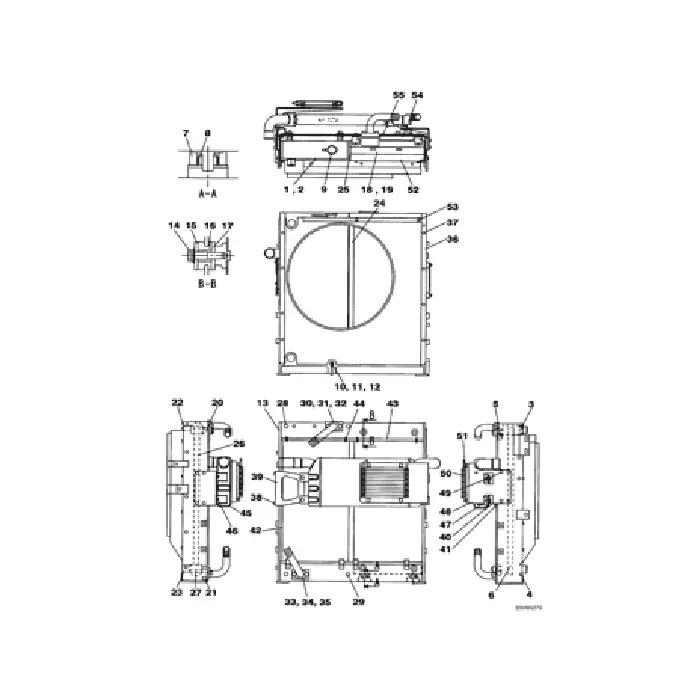 Water Tank Engine Radiator Core ASSY LN001870 LN002920 for Case Excavator CX240B CX240BLR Water Tank Engine Radiator Core ASSY LN001870 LN002920 for Case Excavator CX240B CX240BLR
