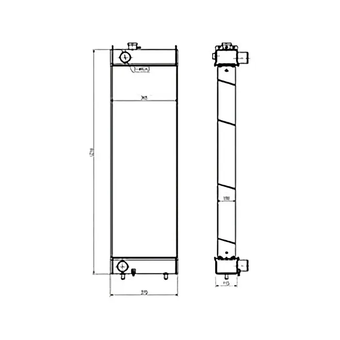 Water Tank Engine Radiator XB00001051 for Hitachi Excavator ZAX360-5