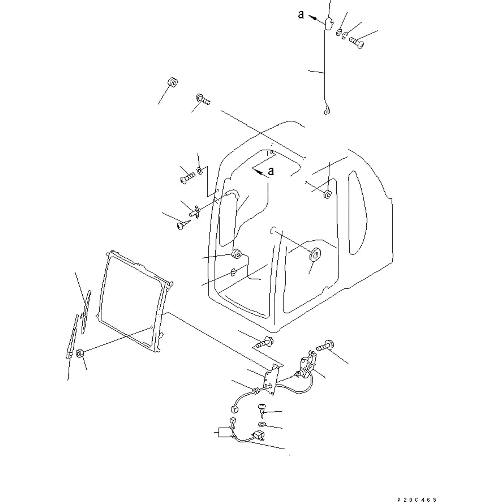 Wiper Motor 20Y-06-11750 For Komatsu Excavator PC100-5 PC120-5 PC130-5 PC150-5 PC200-5